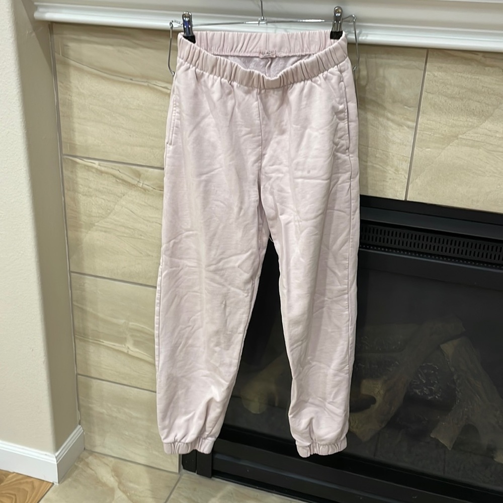 baby pink brandy melville sweats in size small